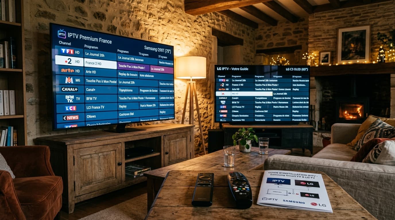 Installer IPTV sur Smart TV Samsung LG 2026