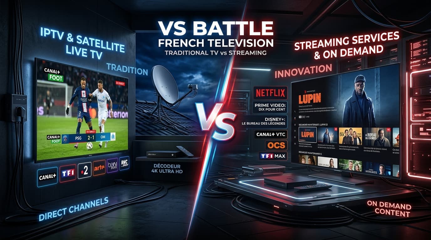 Comparaison IPTV vs Netflix France 2026